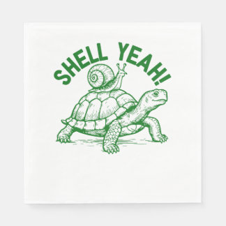 Guardanapo De Papel Shell Sim Turtle Snail Engraçado