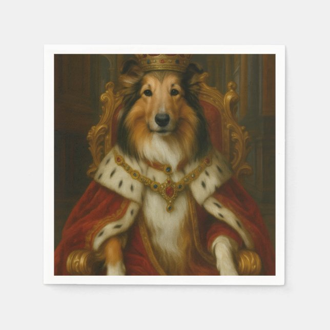 Guardanapo De Papel Sheltie Real (Frente)
