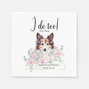 Guardanapo De Papel Shetland Sheepdog Dog Wedktail Napkins