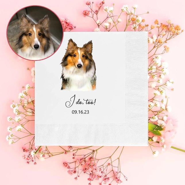 Guardanapo De Papel Shetland Sheepdog Personalizado Eu Também (Criador carregado)