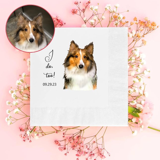 Guardanapo De Papel Shetland Sheepdog Personalizado Eu Também (Criador carregado)