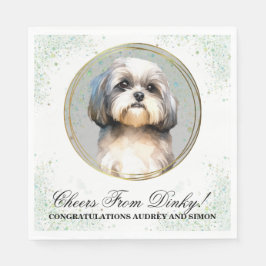 Guardanapo De Papel Shih Tzu Casamento De Cachorros Napkins Com Cães F