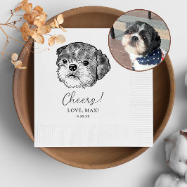 Guardanapo De Papel Shih Tzu Dog Personalizado Cheers Napkins