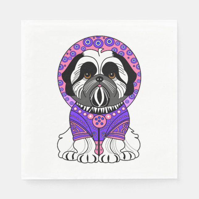 Guardanapo De Papel Shih Tzu Princess (Frente)