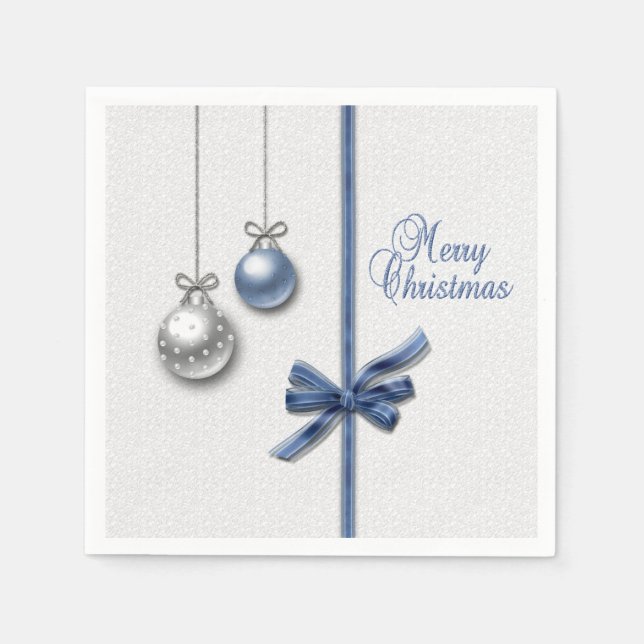 Guardanapo De Papel Shiny Elegant Christmas Balls (Frente)