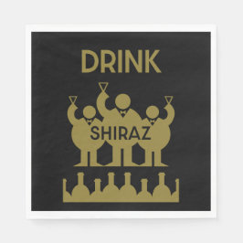 Guardanapo De Papel Shiraz Wine Drinkers