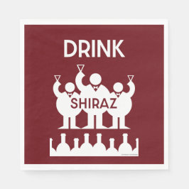 Guardanapo De Papel Shiraz Wine Drinkers