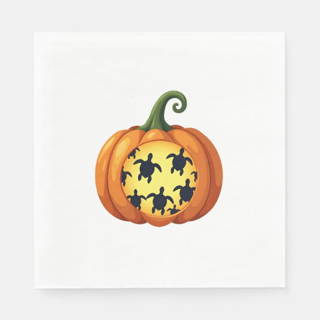 Guardanapo De Papel Shirt Pumpkin Turtle Sea Halloween Costu (Frente)