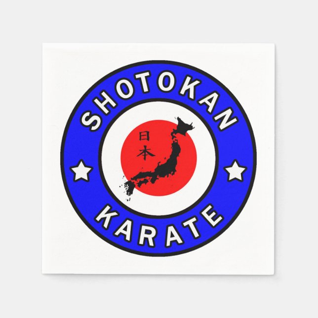 Guardanapo De Papel Shotokan Karate (Frente)