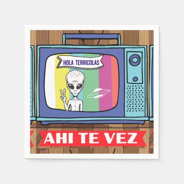 Guardanapo De Papel si tienes tv ahi te vez (Frente)