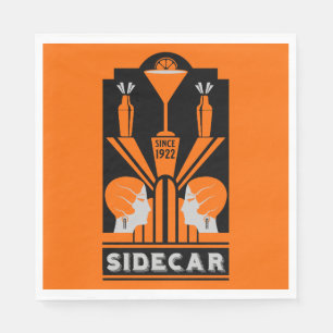 Guardanapo De Papel Sidecar Cocktail Art Deco