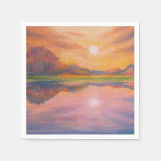 Guardanapo De Papel Siga o sol, siga seus sonhos (Frente)