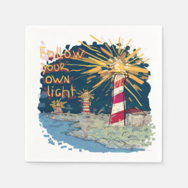 Guardanapo De Papel Siga sua própria luz