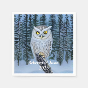 Guardanapo De Papel Silent Watch - Norte Winter Woods Cinza Owen