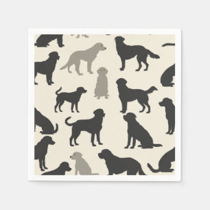 Guardanapo De Papel Silhouette Breed Elegante Napkins - Chic Canino