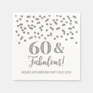 Guardanapo De Papel Silver Confetti 60 e Nápoles Fabulosas