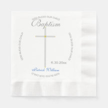 Silver Cross Boy Baptism Blue