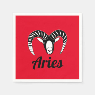 Guardanapo De Papel Símbolo Aries Ram Símbolo Astrológico - Aniversári