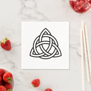 Guardanapo De Papel Símbolo Celtic Trinity Knot Triquetra