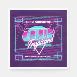 Guardanapo De Papel Símbolo Club Tropicana Neon