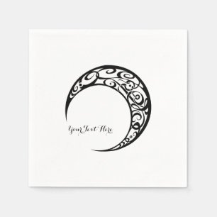 Guardanapo De Papel Símbolo da Lua Tribal Personalizada