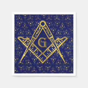 Guardanapo De Papel Símbolo de maçonaria Praça e Bússolas