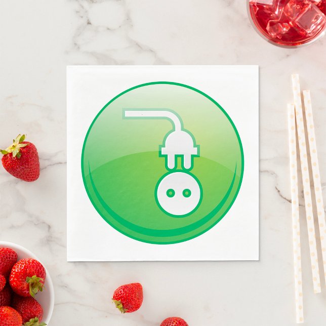 Guardanapo De Papel Símbolo elétrico de plugue Napkins (Criador carregado)