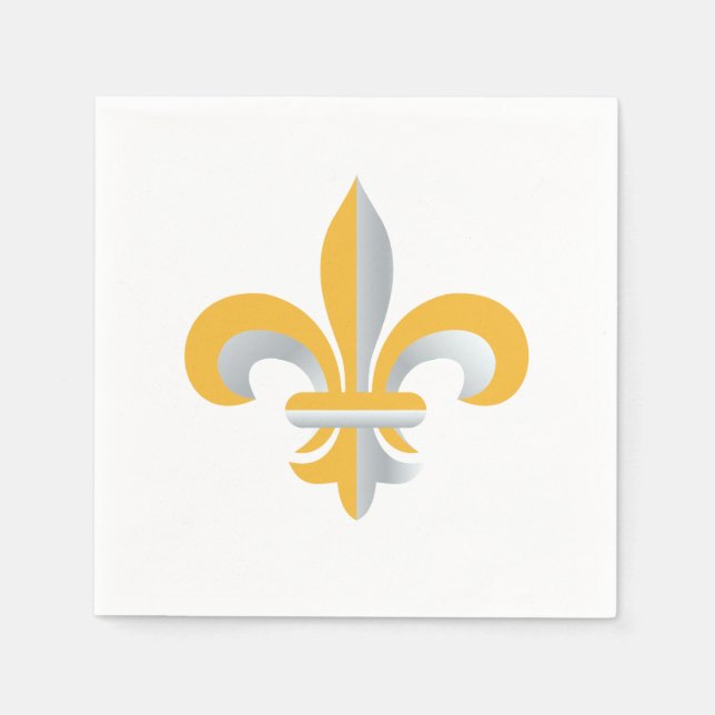 Guardanapo De Papel Símbolo Fleur de Lis (Frente)