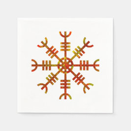 Guardanapo De Papel Símbolo Helm Do Awe Norse Viking