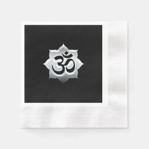 Guardanapo De Papel Símbolo OM Lotus Espiritualidade Yoga Crest