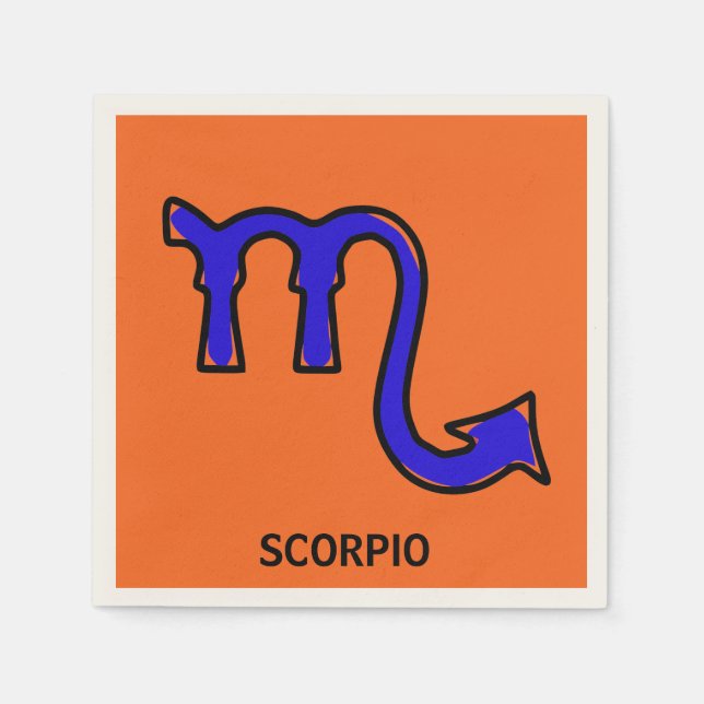 Guardanapo De Papel Símbolo Scorpio (Frente)