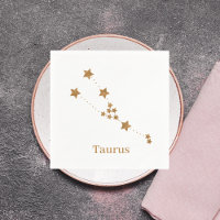 Símbolo Zodiac Moderno Taurus Dourado | Elemento T