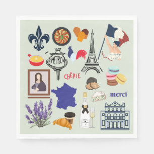 Guardanapo De Papel Símbolos da França