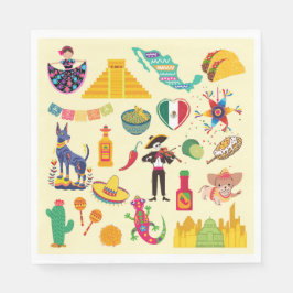 Guardanapo De Papel Símbolos do México
