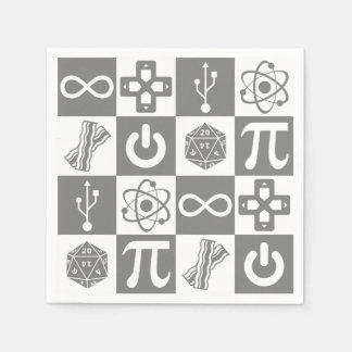 Guardanapo De Papel Símbolos Geek