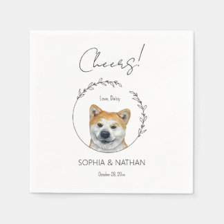 Guardanapo De Papel Simple Akita Dog Wedktail