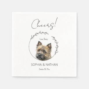 Guardanapo De Papel Simple Cairn Terrier Dog Wedktail Napkins