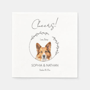 Guardanapo De Papel Simple Corgi Dog Wedktail Napkins