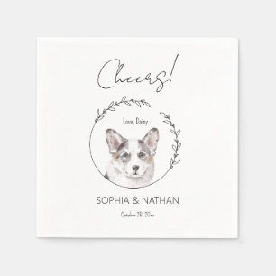 Guardanapo De Papel Simple Corgi Dog Wedktail Napkins