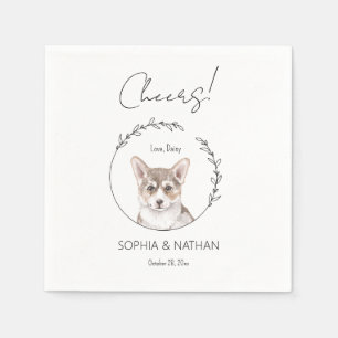 Guardanapo De Papel Simple Corgi Dog Wedktail Napkins