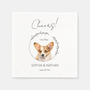 Guardanapo De Papel Simple Corgi Dog Wedktail Napkins