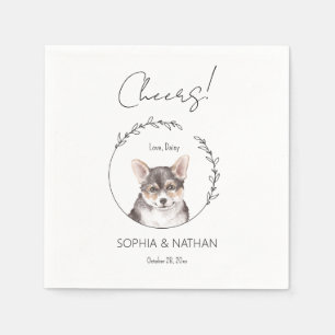 Guardanapo De Papel Simple Corgi Dog Wedktail Napkins