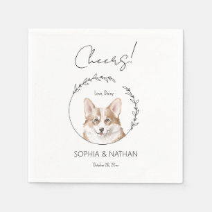 Guardanapo De Papel Simple Corgi Dog Wedktail Napkins