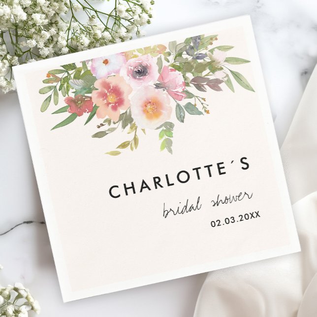 Guardanapo De Papel Simple, elegant eucalyptus, flowers  (Criador carregado)