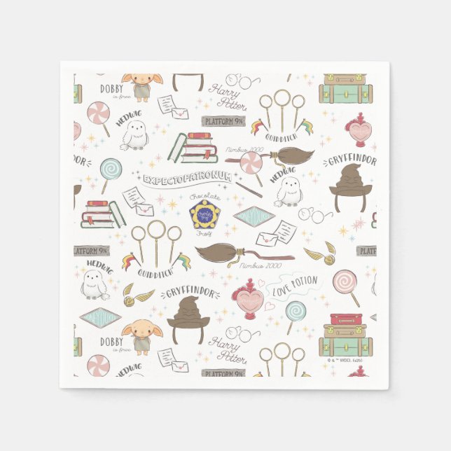 Guardanapo De Papel Simple Harry Potter Baby Shower (Frente)