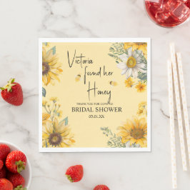 Guardanapo De Papel Simple She’s Found Her Honey Bee Bridal Shower