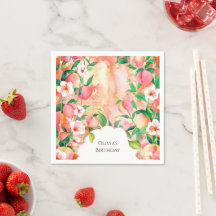 Simples Boho Peach Birthday