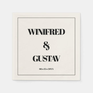 Guardanapo De Papel Simples casamento elegante e chic