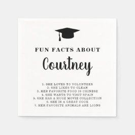 Guardanapo De Papel Simples Conselho Mortar Fatos Divertidos de Gradua