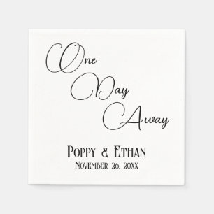 Guardanapo De Papel Simples e Bonito Celebração De Casamento A Um Dia